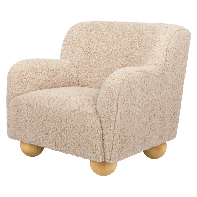 M31903CSG,Babyletto Kids,Swoops Kids Chair in Chai Shearling