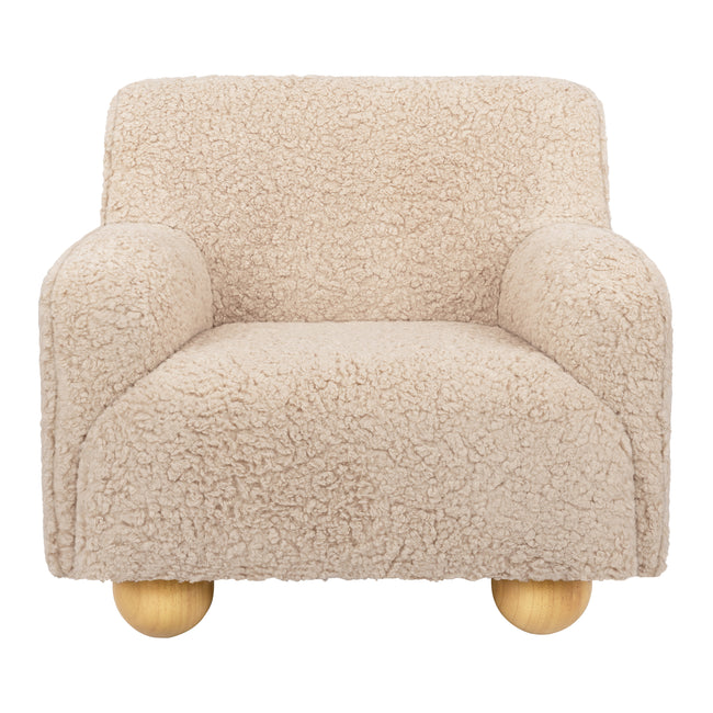 M31903CSG,Babyletto Kids,Swoops Kids Chair in Chai Shearling