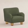 M31903POB,Babyletto Kids,Swoops Kids Chair in Performance Olive Boucle