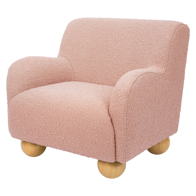 M31903PRSB,Babyletto Kids,Swoops Kids Chair in Performance Rose Boucle