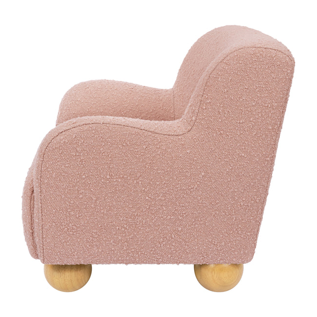 M31903PRSB,Babyletto Kids,Swoops Kids Chair in Performance Rose Boucle