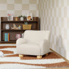 M31903PWB,Babyletto Kids,Swoops Kids Chair in Performance Ivory Boucle