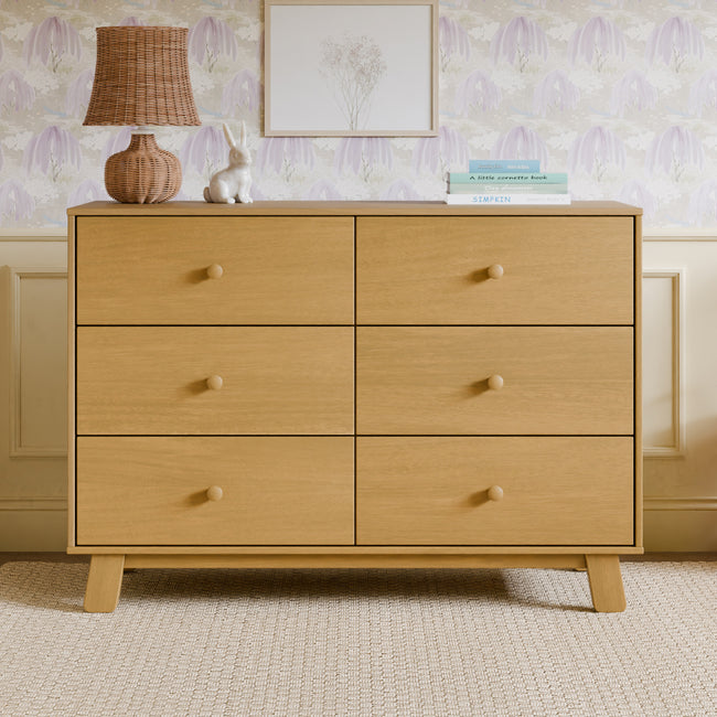 M32526HY,Babyletto,Hudson Modern 6-Drawer Assembled Double Dresser in Honey