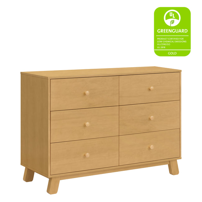 M32526HY,Babyletto,Hudson Modern 6-Drawer Assembled Double Dresser in Honey