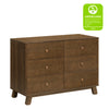 M32526NL,Babyletto,Hudson Modern 6-Drawer Assembled Double Dresser in Natural Walnut