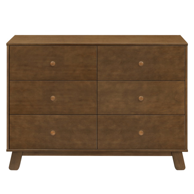 M32526NL,Babyletto,Hudson Modern 6-Drawer Assembled Double Dresser in Natural Walnut
