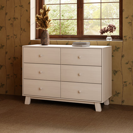M32526NX,Babyletto,Hudson Modern 6-Drawer Assembled Double Dresser in Washed Natural
