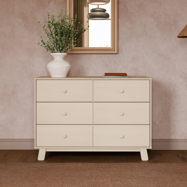 M32526NX,Babyletto,Hudson Modern 6-Drawer Assembled Double Dresser in Washed Natural