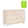 M32526NX,Babyletto,Hudson Modern 6-Drawer Assembled Double Dresser in Washed Natural