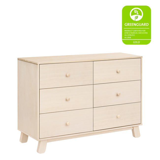 M32526NX,Babyletto,Hudson Modern 6-Drawer Assembled Double Dresser in Washed Natural