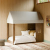 M32830FCS,Babyletto Kids,Uchi Montessori-Inspired House Twin Bed Canopy in Fog Chatham Stripe Eco-Weave