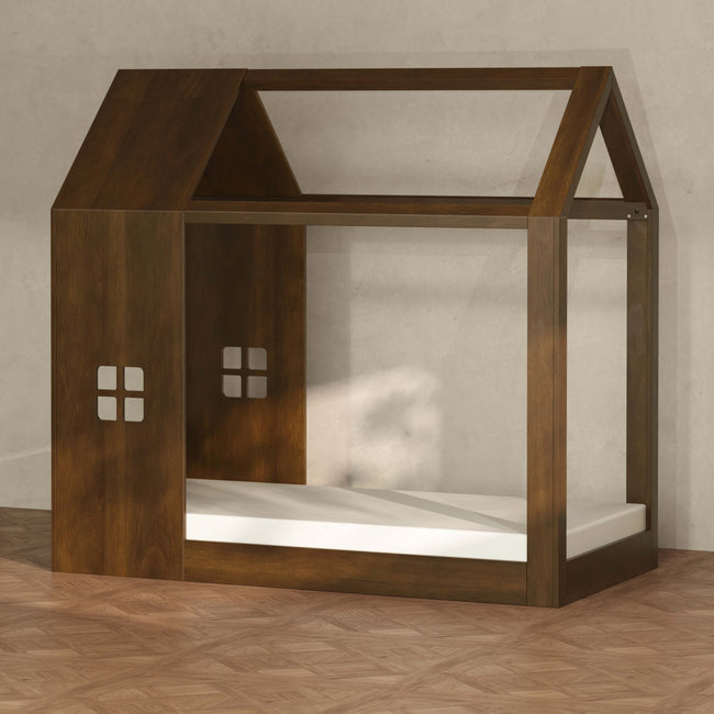 M32876NL,Babyletto Kids,Uchi Montessori-Inspired House Twin Bed in Natural Walnut