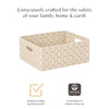 M333100BSRC,Babyletto,Nate Berkus x Babyletto Fabric Accessory Bin in Perf Bronze Star Eco-Crossweave