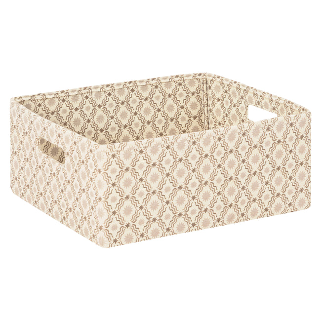 M333100BSRC,Babyletto,Nate Berkus x Babyletto Fabric Accessory Bin in Perf Bronze Star Eco-Crossweave