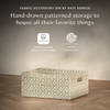 M333100OSRC,Babyletto,Nate Berkus x Babyletto Fabric Accessory Bin in Perf Olive Star Eco-Crossweave