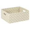 M333100OSRC,Babyletto,Nate Berkus x Babyletto Fabric Accessory Bin in Perf Olive Star Eco-Crossweave