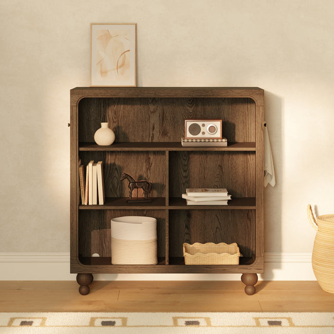 M33314TE,Babyletto,Nate Berkus x Babyletto Astre Assembled Bookcase in Toffee