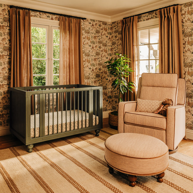 M33380AE,Babyletto,Nate Berkus x Babyletto Astre All-Stages® Crib w/Bassinet & Toddler Bed Kits in Archival Elm
