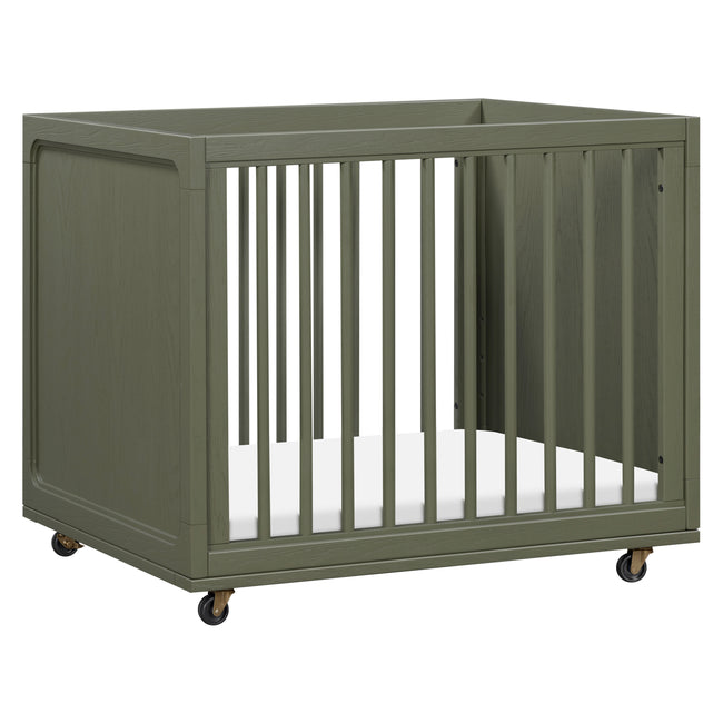 M33380AE,Babyletto,Nate Berkus x Babyletto Astre All-Stages® Crib w/Bassinet & Toddler Bed Kits in Archival Elm