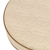 M33385BSCTF,Babyletto,Nate Berkus x Babyletto Astre Ottoman in Perf Bronze Stripe Eco-Crossweave w/Toffee feet