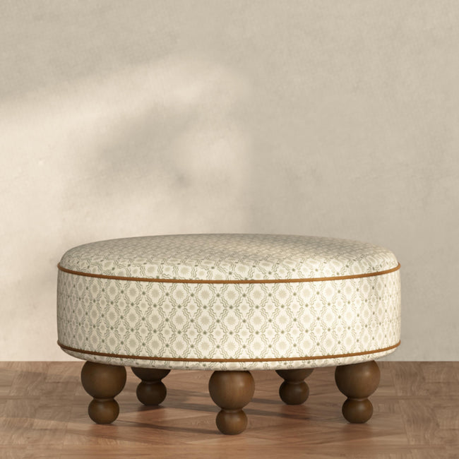M33385OSRCTF,Babyletto,Nate Berkus x Babyletto Astre Ottoman in Perf Olive Star Eco-Crossweave w/Toffee feet