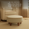M33385OSRCTF,Babyletto,Nate Berkus x Babyletto Astre Ottoman in Perf Olive Star Eco-Crossweave w/Toffee feet