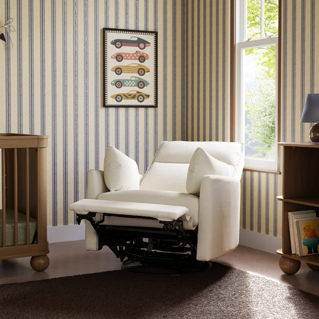 M33988PCMEW,Babyletto,Nori Glider Recliner w/ Electronic Control and USB in Performance Cream Eco-Weave