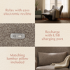 M34288ESWTB,Babyletto,Nate Berkus x Babyletto Westham Power Recliner in Performance Earth Slub Weave w/Toffee Base