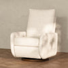 M34688PWBTB,Babyletto,Petal Glider Recliner w/Electronic Control and USB in Performance Ivory Boucle w/ Toffee Wood Base