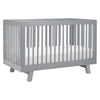 M4201G,Babyletto,Hudson 3-in-1 Convertible Crib w/Toddler Bed Conversion Kit in Grey Finish