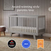 M4201G,Babyletto,Hudson 3-in-1 Convertible Crib w/Toddler Bed Conversion Kit in Grey Finish