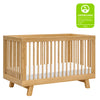 M4201HY,Babyletto,Hudson 3-in-1 Convertible Crib w/Toddler Bed Conversion Kit in Honey Finish