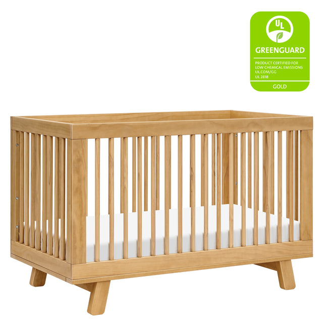 M4201HY,Babyletto,Hudson 3-in-1 Convertible Crib w/Toddler Bed Conversion Kit in Honey Finish