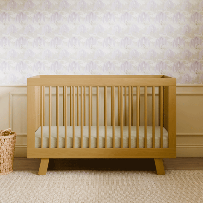 M4201HY,Babyletto,Hudson 3-in-1 Convertible Crib w/Toddler Bed Conversion Kit in Honey Finish