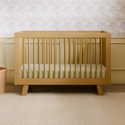 M4201HY,Babyletto,Hudson 3-in-1 Convertible Crib w/Toddler Bed Conversion Kit in Honey Finish