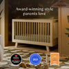 M4201N,Babyletto,Hudson 3-in-1 Convertible Crib w/Toddler Bed Conversion Kit in Natural Finish