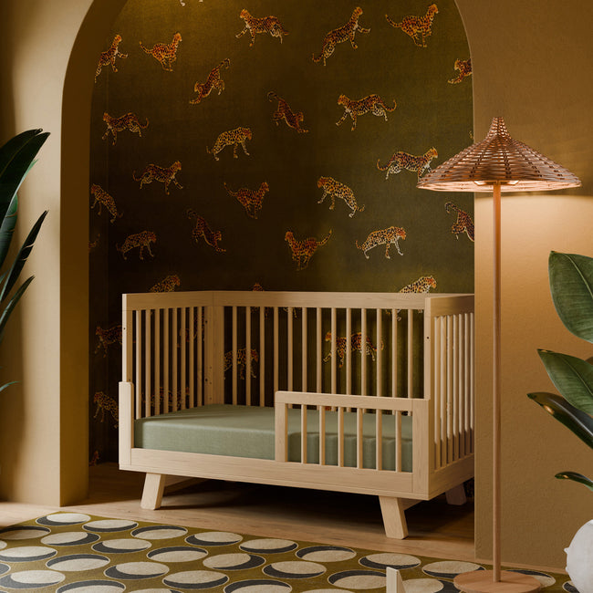 M4201N,Babyletto,Hudson 3-in-1 Convertible Crib w/Toddler Bed Conversion Kit in Natural Finish