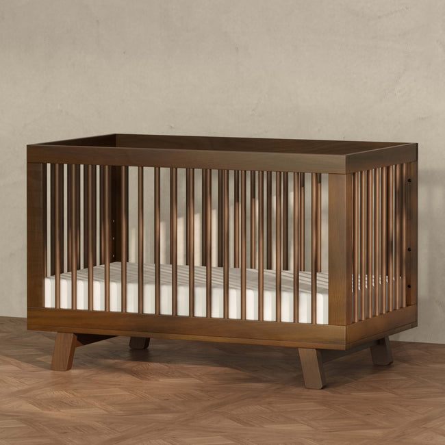 M4201NL,Babyletto,Hudson 3-in-1 Convertible Crib w/Toddler Bed Conversion Kit in Natural Walnut