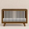 M4201NLB,Babyletto,Hudson 3-in-1 Convertible Crib w/ToddlerBedConversion Kit in Natural Walnut/Black