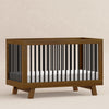 M4201NLB,Babyletto,Hudson 3-in-1 Convertible Crib w/ToddlerBedConversion Kit in Natural Walnut/Black