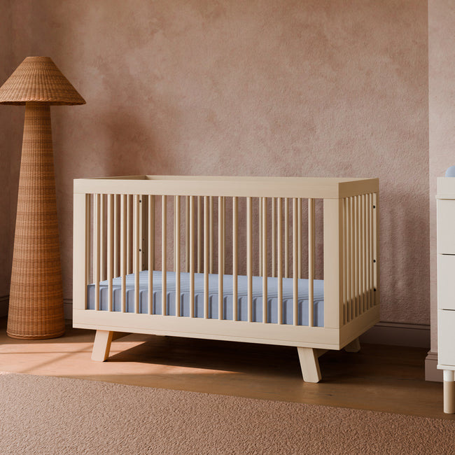M4201NX,Babyletto,Hudson 3-in-1 Convertible Crib w/Toddler Bed Conversion Kit in Washed Natural