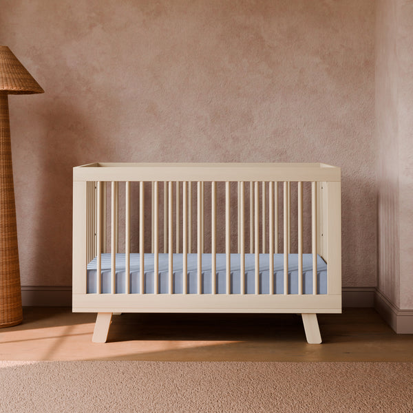 M4201NX,Babyletto,Hudson 3-in-1 Convertible Crib w/Toddler Bed Conversion Kit in Washed Natural