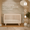 M4201NX,Babyletto,Hudson 3-in-1 Convertible Crib w/Toddler Bed Conversion Kit in Washed Natural