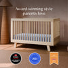 M4201NX,Babyletto,Hudson 3-in-1 Convertible Crib w/Toddler Bed Conversion Kit in Washed Natural