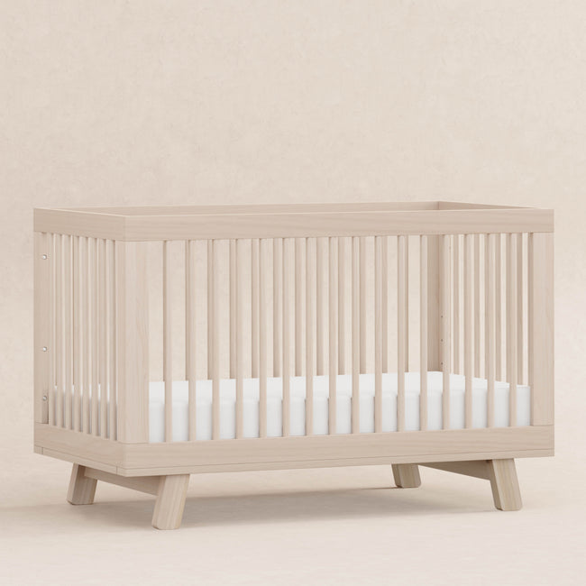 M4201NX,Babyletto,Hudson 3-in-1 Convertible Crib w/Toddler Bed Conversion Kit in Washed Natural