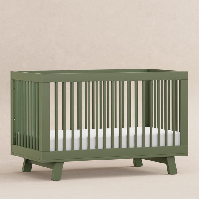 M4201OL,Babyletto,Hudson 3-in-1 Convertible Crib w/Toddler Bed Conversion Kit in Olive