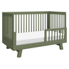 M4201OL,Babyletto,Hudson 3-in-1 Convertible Crib w/Toddler Bed Conversion Kit in Olive
