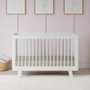 M4201W,Babyletto,Hudson 3-in-1 Convertible Crib w/Toddler Bed Conversion Kit in White Finish