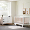 M4201WNX,Babyletto,Hudson 3-in-1 Convertible Crib w/ToddlerBedConversion Kit in White/Washed Natural