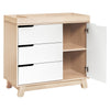 M4223NXW,Babyletto,Hudson 3-Drawer Changer Dresser w/Removable Changing Tray in WashedNatural/White